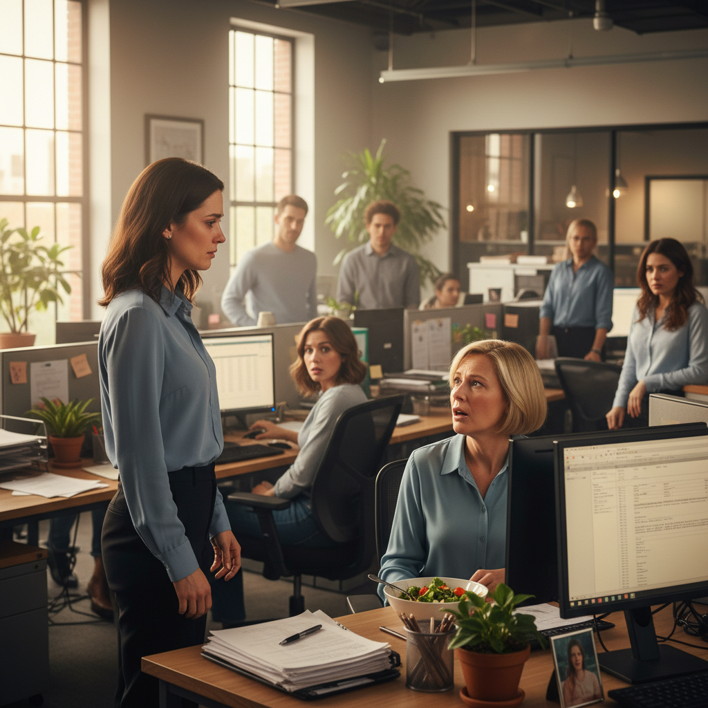 Woman Shames Nosy Coworker with Miscarriage Revelation, Sparks Office Chaos
