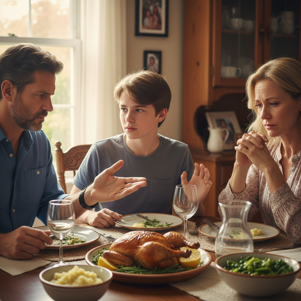 Dad Accuses Wife of 'Brainwashing' Son After He Defends Her Cooking