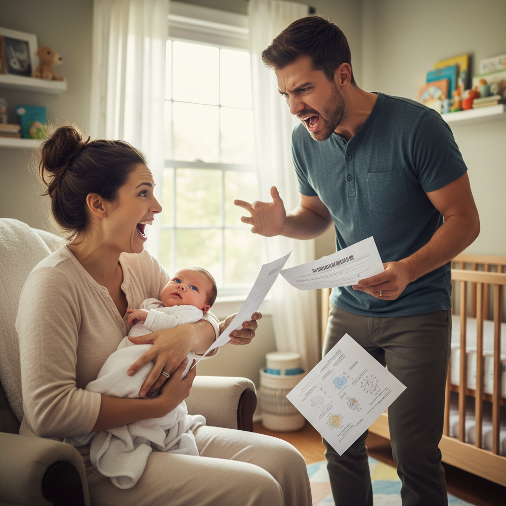 He Abandoned His Postpartum Wife Over Their Baby's Eye Color, Then Got Mad When She Laughed at the Paternity Test