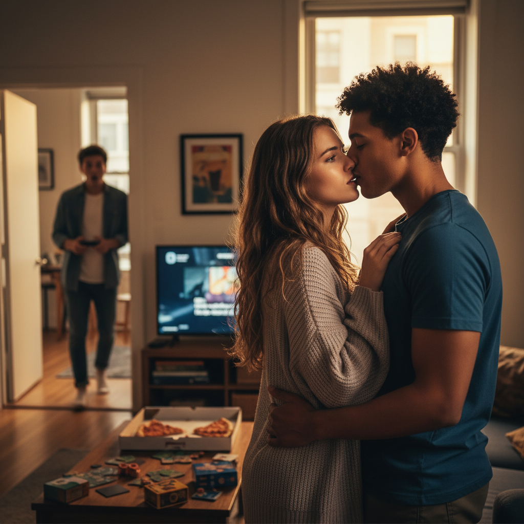 Woman Kisses Her Ex's Roommate Two Weeks After Splitting, Blames 'Double Permission'