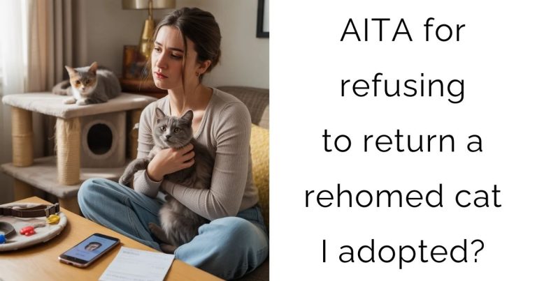 AITA for refusing to return a rehomed cat I adopted?