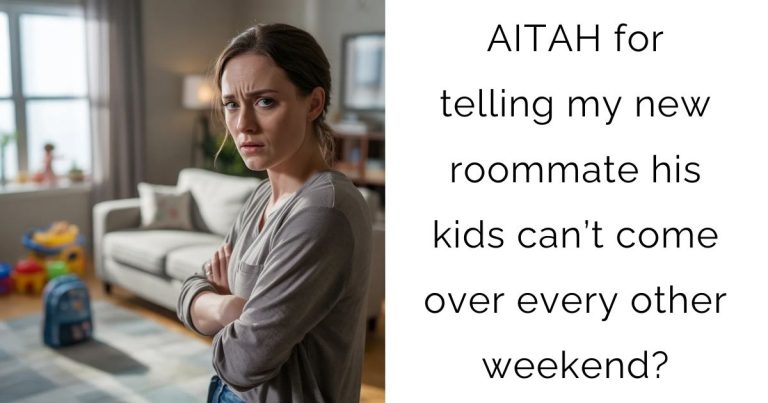 AITAH for telling my new roommate his kids can’t come over every other weekend?