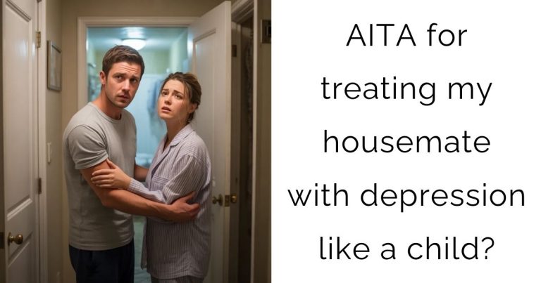 AITA for treating my housemate with depression like a child?