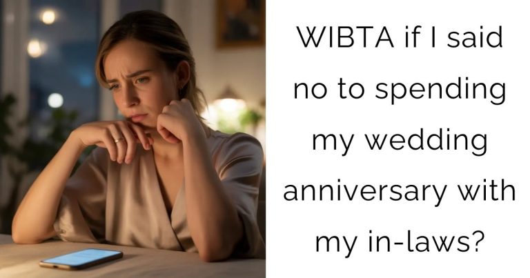 WIBTA if I said no to spending my wedding anniversary with my in-laws?