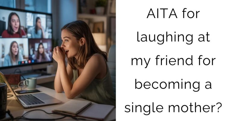 AITA for laughing at my friend for becoming a single mother?