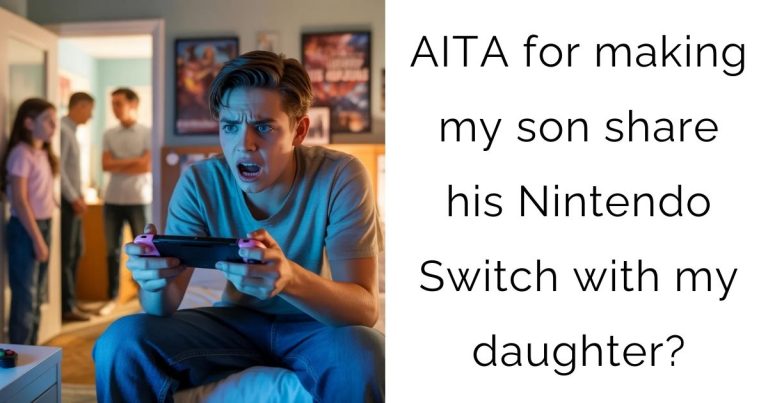 AITA for making my son share his Nintendo Switch with my daughter?