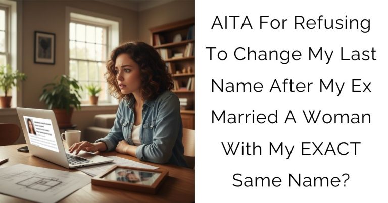 AITA For Refusing To Change My Last Name After My Ex Married A Woman With My EXACT Same Name?