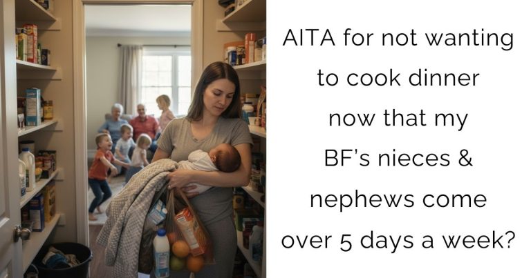 AITA For Hiding Groceries From My Boyfriend’s Nieces And Nephews While Living Rent-Free?