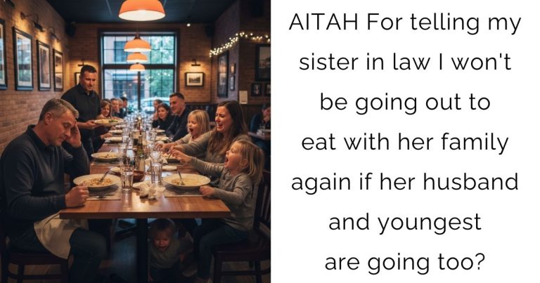 AITA For Refusing To Eat Out With My Sister-in-Law’s Family, Setting A Strict Boundary?