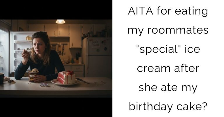 Roommate Ate My Homemade Birthday Cake, So I Ate Her ‘Special’ Ice Cream In Revenge, And Now It’s War
