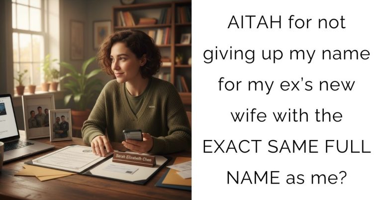 AITA For Keeping My Married Name When My Ex Married My Exact Namesake?
