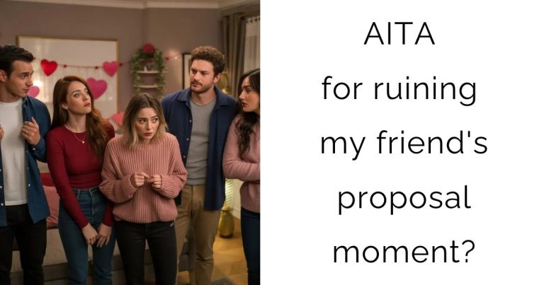 AITA for ruining my friend’s proposal moment?