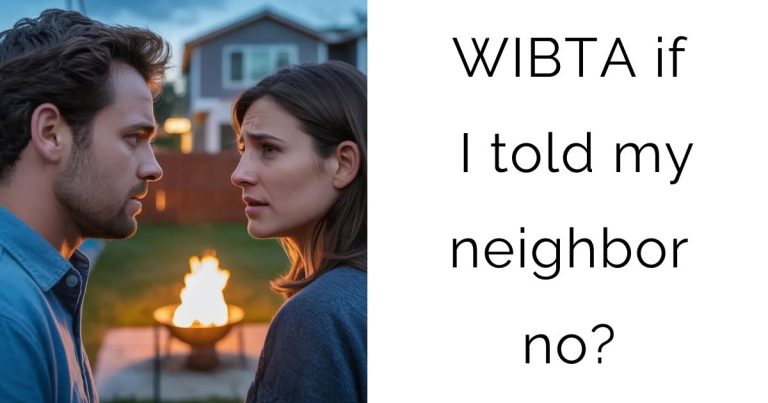 WIBTA if I told my neighbor no?