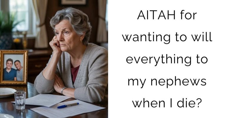 AITAH for wanting to will everything to my nephews when I die?