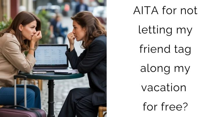 AITA for not letting my friend tag along my vacation for free?