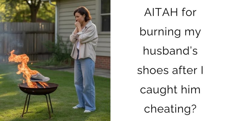 AITAH for burning my husband’s shoes after I caught him cheating?