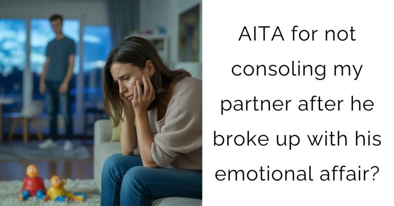 AITA for not consoling my partner after he broke up with his emotional affair?