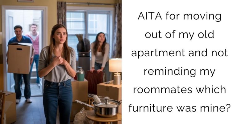 AITA for moving out of my old apartment and not reminding my roommates which furniture was mine?