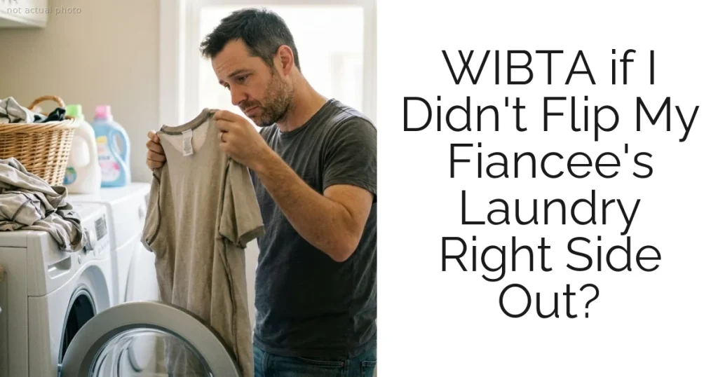 WIBTA if I Didn't Flip My Fiancee's Laundry Right Side Out?