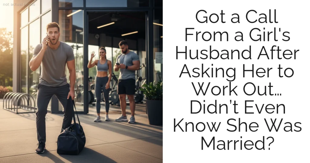 Got a Call From a Girl's Husband After Asking Her to Work Out… Didn’t Even Know She Was Married?