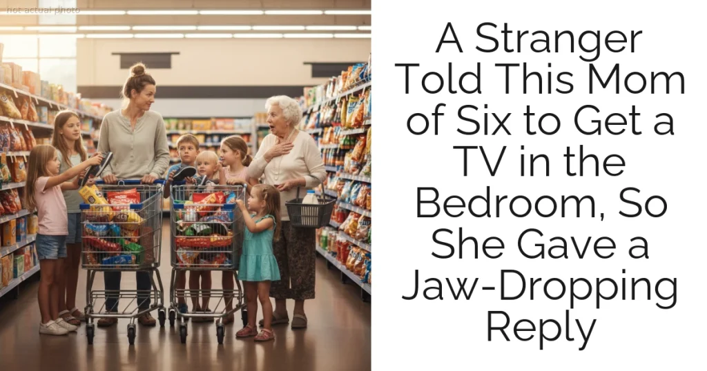 A Stranger Told This Mom of Six to Get a TV in the Bedroom, So She Gave a Jaw-Dropping Reply