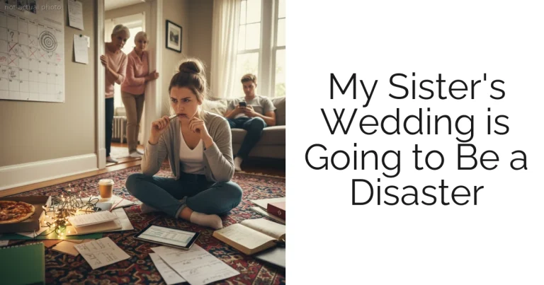 My Sister's Wedding is Going to Be a Disaster