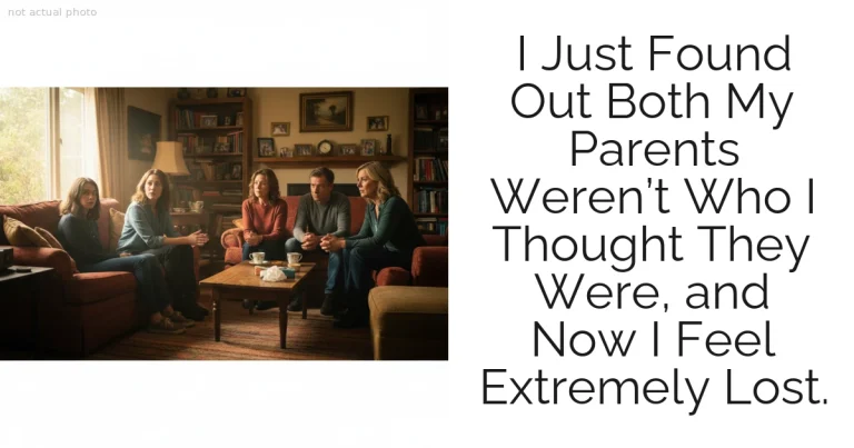 I Just Found Out Both My Parents Weren’t Who I Thought They Were, and Now I Feel Extremely Lost.