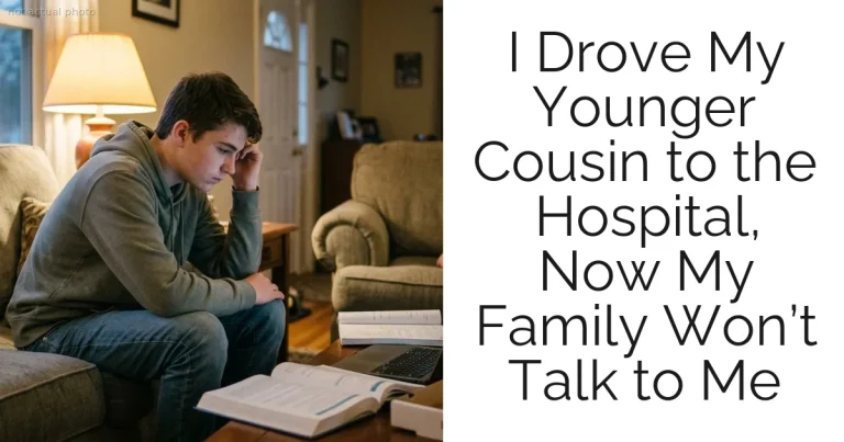 I Drove My Younger Cousin to the Hospital, Now My Family Won’t Talk to Me