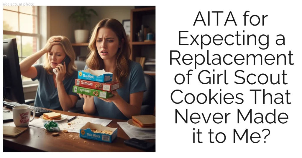 AITA for Expecting a Replacement of Girl Scout Cookies That Never Made it to Me?