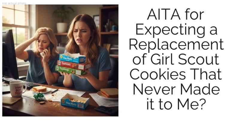 AITA for Expecting a Replacement of Girl Scout Cookies That Never Made it to Me?