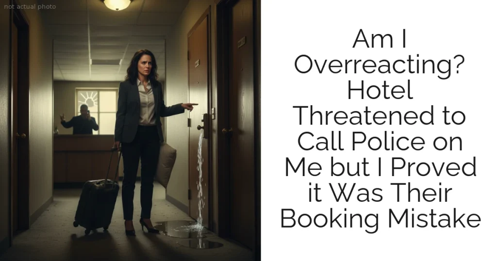 Am I Overreacting? Hotel Threatened to Call Police on Me but I Proved it Was Their Booking Mistake