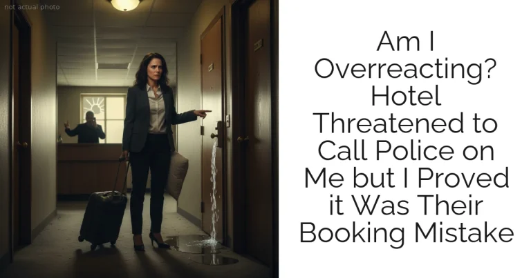 Am I Overreacting? Hotel Threatened to Call Police on Me but I Proved it Was Their Booking Mistake