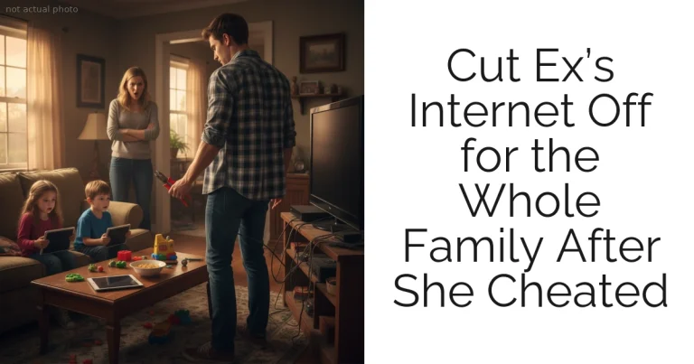 Cut Ex’s Internet Off for the Whole Family After She Cheated
