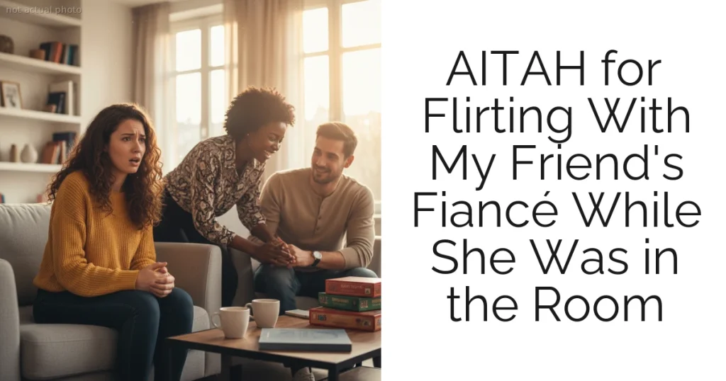 AITAH for Flirting With My Friend's Fiancé While She Was in the Room