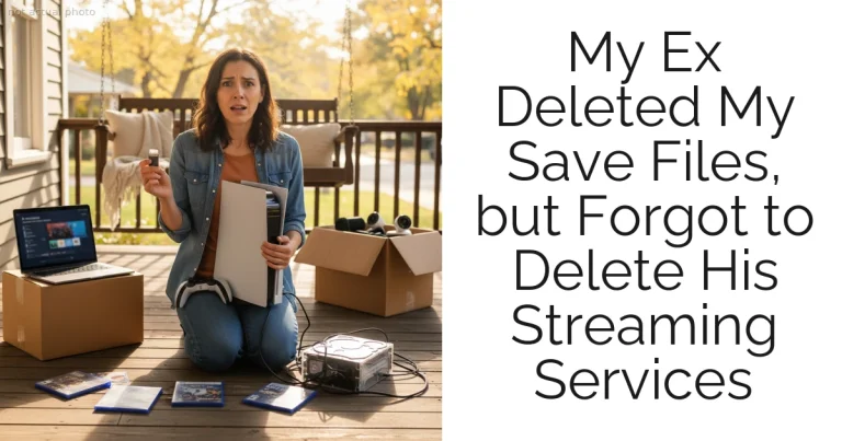 My Ex Deleted My Save Files, but Forgot to Delete His Streaming Services