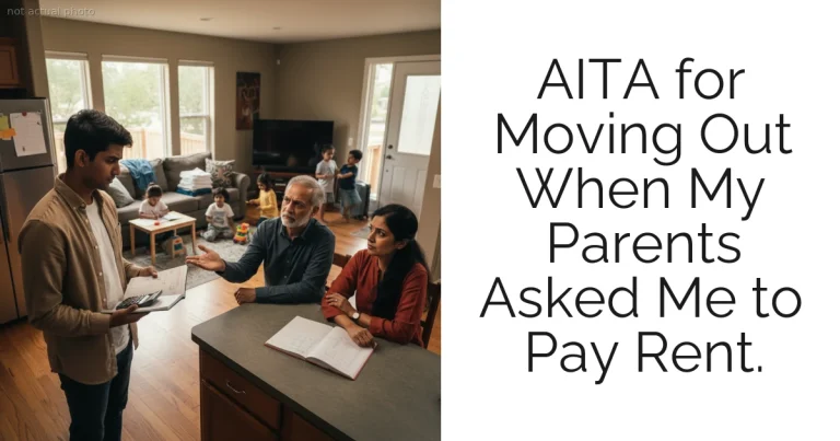 AITA for Moving Out When My Parents Asked Me to Pay Rent.