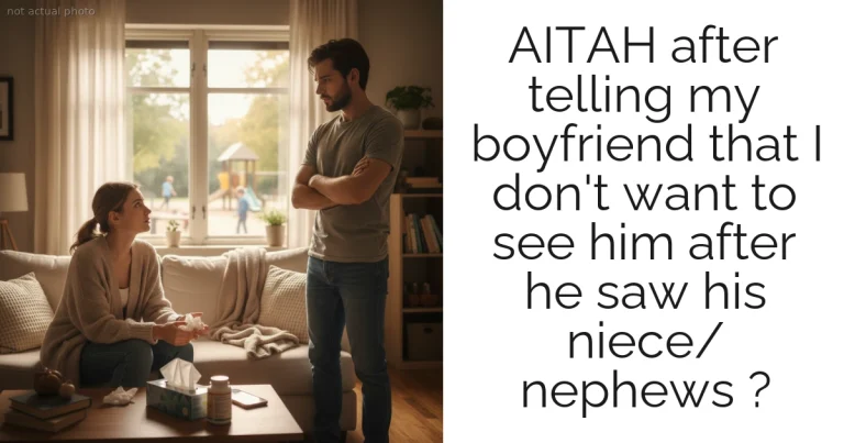 AITAH after telling my boyfriend that I don't want to see him after he saw his niece/ nephews ?