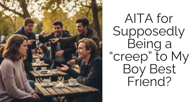 AITA for Supposedly Being a “creep” to My Boy Best Friend?