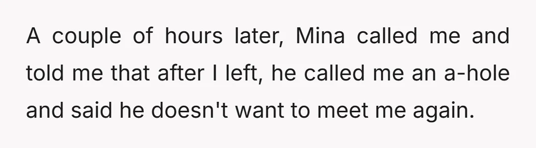 Mina? She was on the floor laughing.