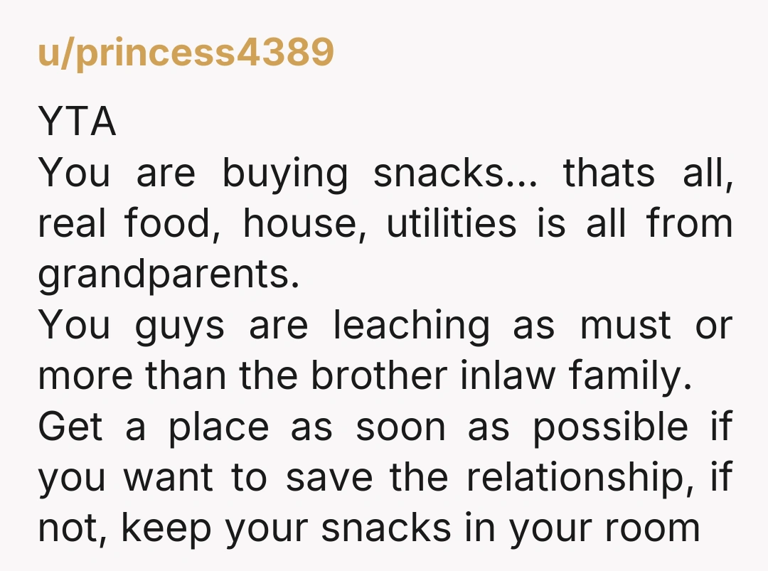 u/Silent_Tangerine_232 YTA. Is your child getting fed when you aren’t paying for all the other meals? Yes. So basically your food stamps aren’t yours alone, they are contribution to the...