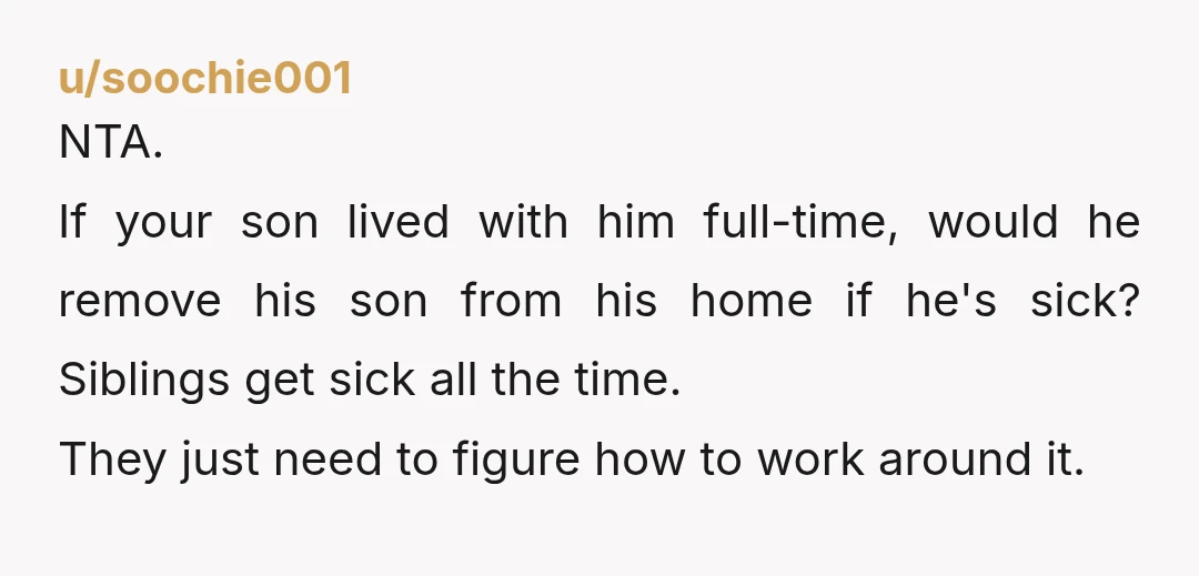 u/MyLadyBits
Ask your ex is this the beginning of him prioritizing his second child over his first.
Ask him to remember he has two children.