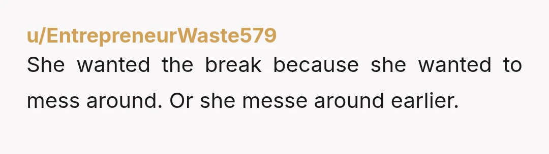 u/Left-Art-1045
There is no way in hell, I would accept this. Ask my ex wife how I feel about cheating.