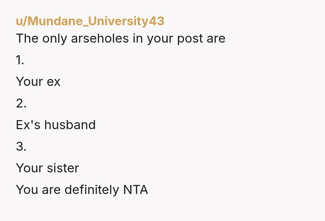 u/Alternative-Most5553 NTA you have an obligation to your son not his mother who left him NC for over a year. She got herself in this mess so she can get...