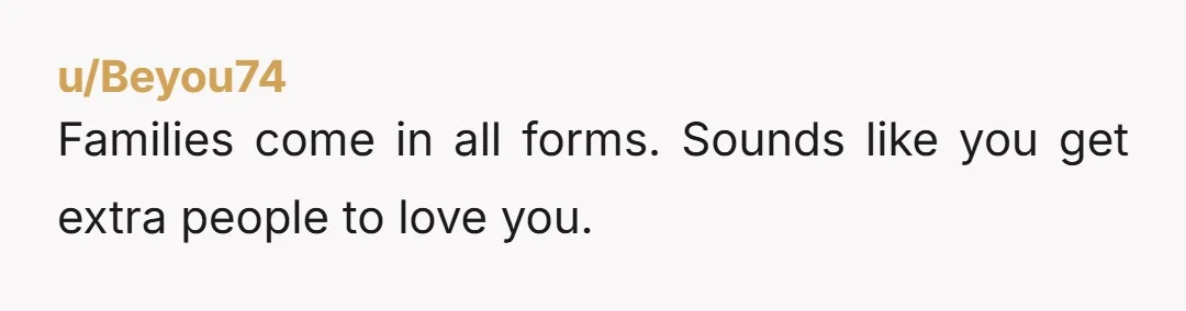 u/toy-maker Honestly, sounds like you have four parents who love you dearly. Once you process, I hope you appreciate how lucky you are in that regards. I also hope it’s...