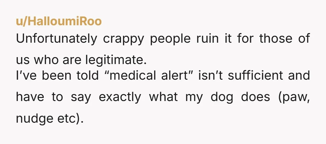 u/hey_angee I recently flew from California to Florida and back. A few things: TSA and airline aren’t allowed to ask details about what service your animal provides. I have never...