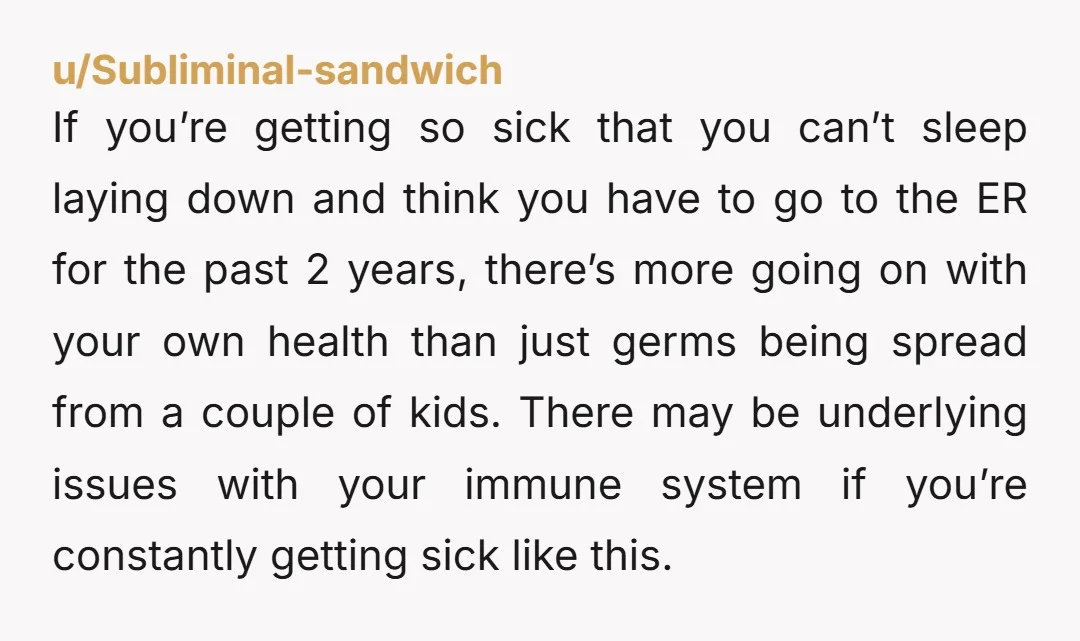 u/Subliminal-sandwich If you’re getting so sick that you can’t sleep laying down and think you have to go to the ER for the past 2 years, there’s more going on...