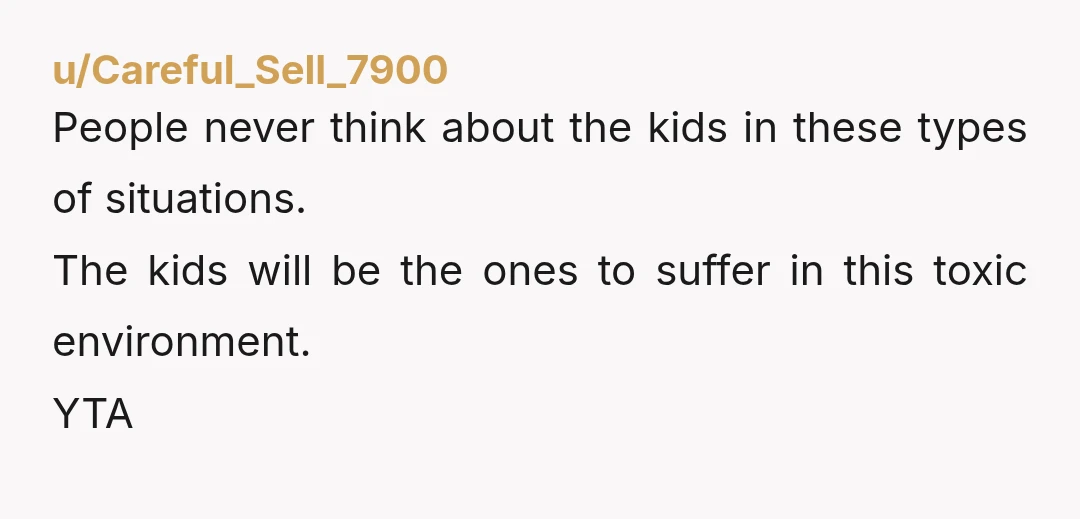 u/Gullible_Fun_1410
YTA cause you chose to stay after multiple incidents so you can’t keep bringing it up