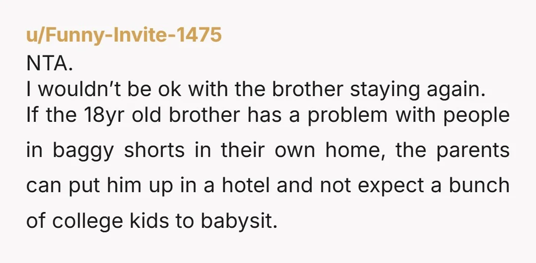 u/BruyneKroonEnTroon "no bringing girls we weren’t dating to spend the night" In what world is that any of their business? The fact that you all didn't take a stance here...