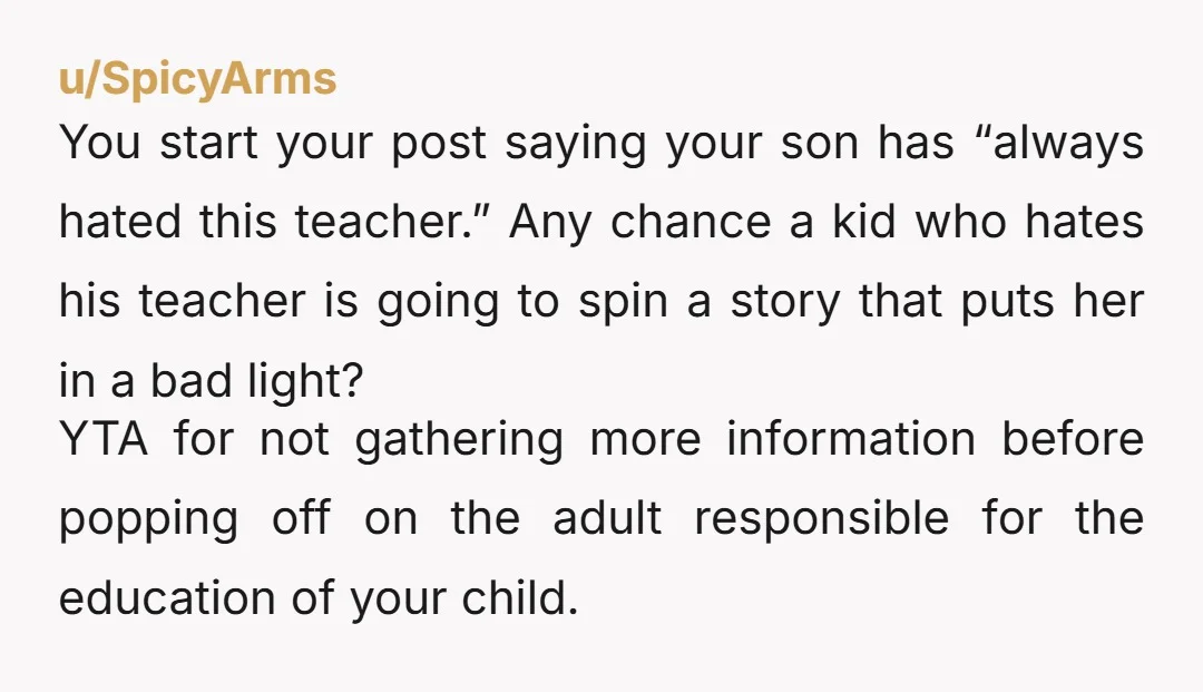 u/BrucetheFerrisWheel
YTA time to grow up and control your emotions, be a good role model for your kid. Wife is right.