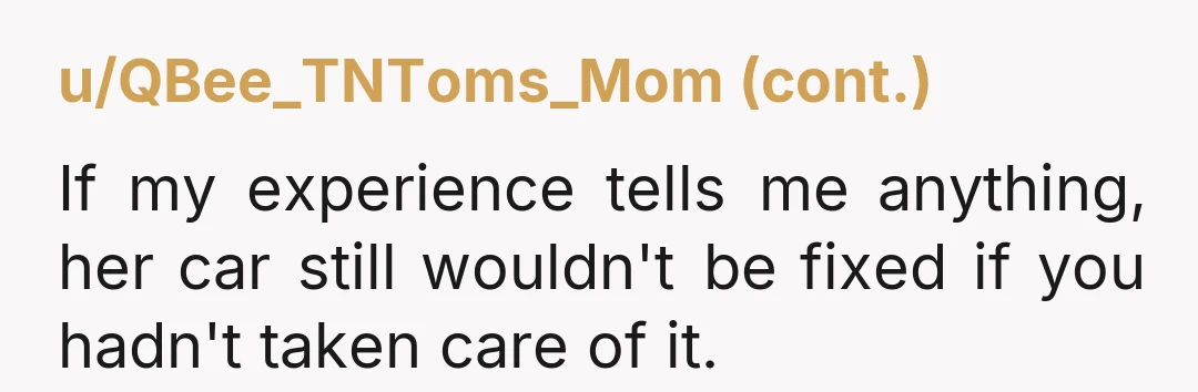 u/Sinister_Nibs NTA- tell him that you are NOT ok with your little girl driving a dangerous car. If he wants to fix those kinds of things, he needs to do...